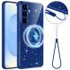 Защитный чехол Deexe Glitter Case with MagSafe для Samsung Galaxy S26 Plus (S947) - Blue. Фото 1 из 7