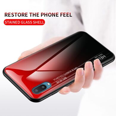 Захисний чохол Deexe Gradient Color для Samsung Galaxy A02 (A022) - Red / Black