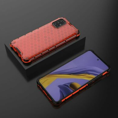 Захисний чохол Deexe Honeycomb Series для Samsung Galaxy A51 (А515) - Red