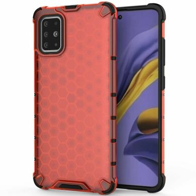 Захисний чохол Deexe Honeycomb Series для Samsung Galaxy A51 (А515) - Red