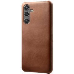 Захисний чохол Deexe Leather Back Cover для Samsung Galaxy S25 (S931) - Brown