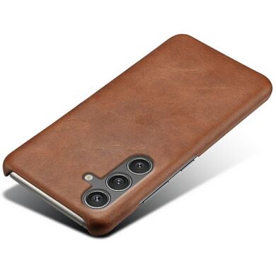 Захисний чохол Deexe Leather Back Cover для Samsung Galaxy S25 (S931) - Brown