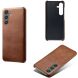 Захисний чохол Deexe Leather Back Cover для Samsung Galaxy S25 (S931) - Brown