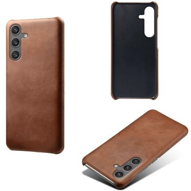 Захисний чохол Deexe Leather Back Cover для Samsung Galaxy S25 (S931) - Brown