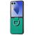 Защитный чехол Deexe Litchi Ring Case для Samsung Galaxy Flip 8 - Green