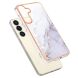 Захисний чохол Deexe Marble Style для Samsung Galaxy S24 - White