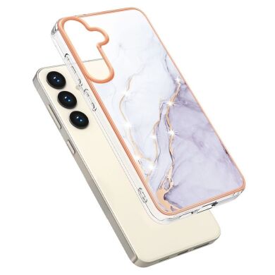 Защитный чехол Deexe Marble Style для Samsung Galaxy S24 - White