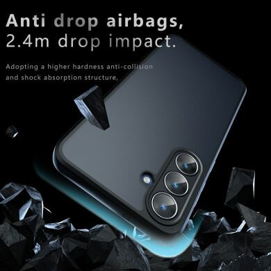 Захисний чохол Deexe Matte Skin для Samsung Galaxy S26 FE - Transparent Black