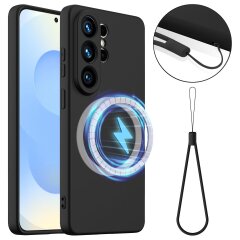 Захисний чохол Deexe Silicone Case with MagSafe для Samsung Galaxy S26 Ultra - Black