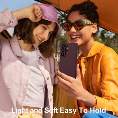 Захисний чохол Deexe Silicone Case with MagSafe для Samsung Galaxy S26 Ultra - Wine Red