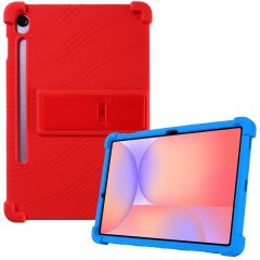 Захисний чохол Deexe Silicone Kickstand для Samsung Galaxy Tab S10 Lite (X400/X406) - Red