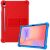 Защитный чехол Deexe Silicone Kickstand для Samsung Galaxy Tab S10 Lite (X400/X406) - Red