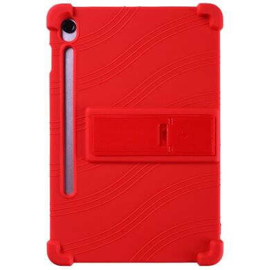 Захисний чохол Deexe Silicone Kickstand для Samsung Galaxy Tab S10 Lite (X400/X406) - Red