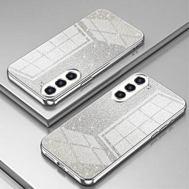 Защитный чехол Deexe Sparkles Cover для Samsung Galaxy S23 Plus (S916) - Silver