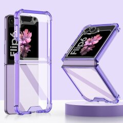 Защитный чехол GKK AirBag для Samsung Galaxy Flip 6 - Transparent Purple