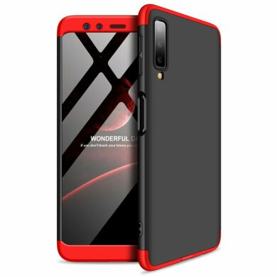 Захисний чохол GKK Double Dip Case для Samsung Galaxy A7 2018 (A750) - Black / Red