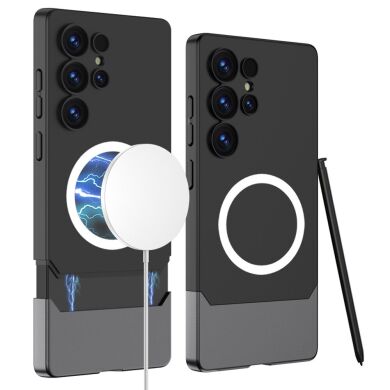 Захисний чохол GKK Magnetic Dip Case для Samsung Galaxy S24 Ultra (S928) - Black / Grey