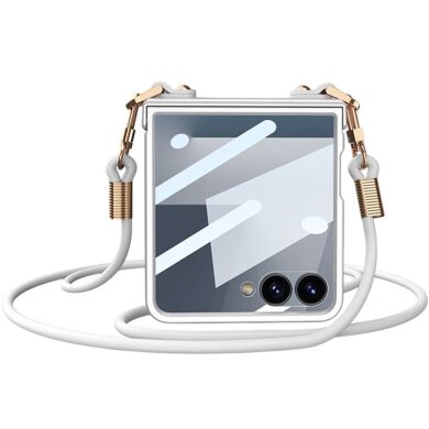 Захисний чохол GKK Slim Strap для Samsung Galaxy Flip 7 - Silver