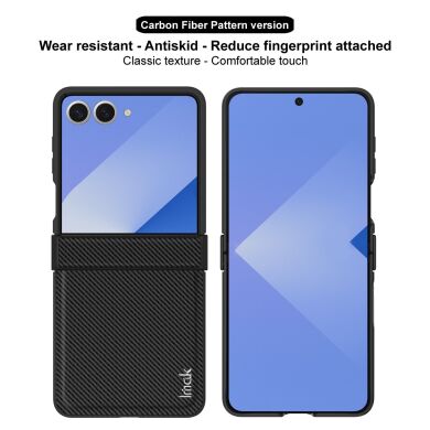 Захисний чохол IMAK Carbon Case (FF) для Samsung Galaxy Flip 7 - Black
