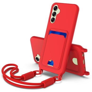 Защитный чехол Reframe Silicone Holder для Samsung Galaxy S24 FE (S721) - Red