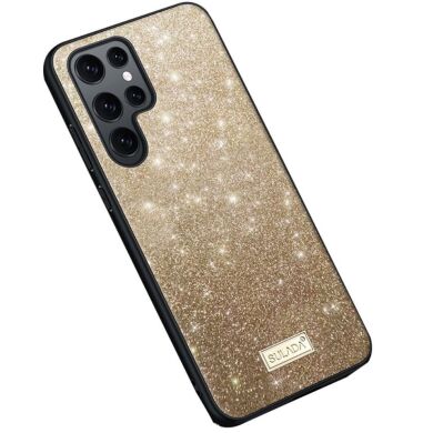 Защитный чехол SULADA Dazzling Glittery для Samsung Galaxy S23 Ultra - Gold