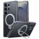 Защитный чехол TORRAS Ostand Spin MagSafe для Samsung Galaxy S25 Ultra (S938) - Transparent. Фото 1 из 9