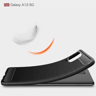 Защитный чехол UniCase Carbon для Samsung Galaxy A12 (A125) / A12 Nacho (A127) / M12 (M127) - Black
