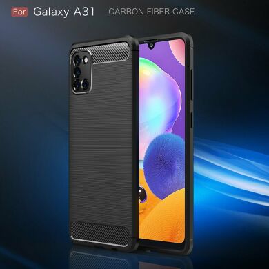 Защитный чехол UniCase Carbon для Samsung Galaxy A31 (A315) - Dark Blue