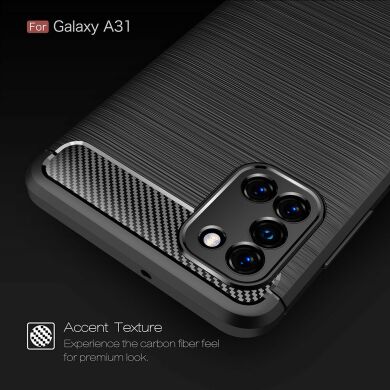 Защитный чехол UniCase Carbon для Samsung Galaxy A31 (A315) - Red