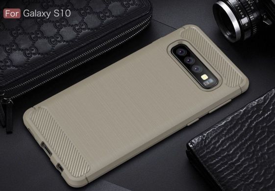Захисний чохол UniCase Carbon для Samsung Galaxy S10 - Grey