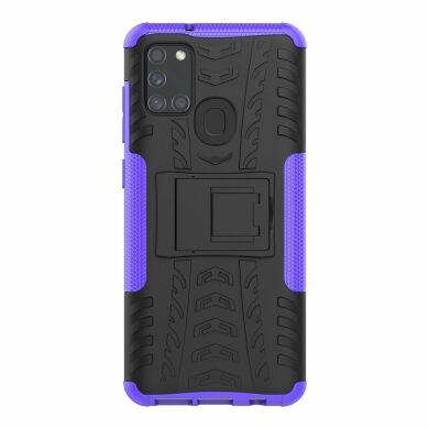 Захисний чохол UniCase Hybrid X для Samsung Galaxy A21s (A217) - Black / Purple