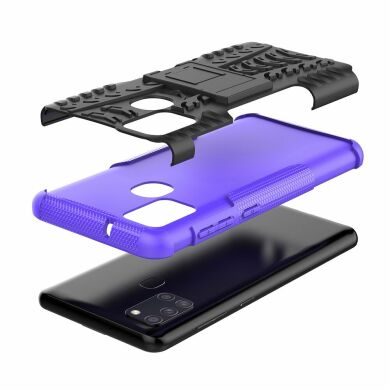 Защитный чехол UniCase Hybrid X для Samsung Galaxy A21s (A217) - Black / Purple