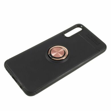 Защитный чехол UniCase Magnetic Ring для Samsung Galaxy A70 (A705) - Black / Rose Gold