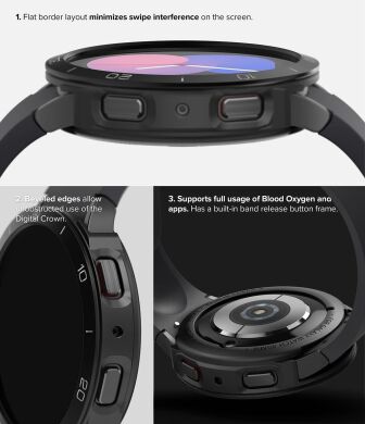 Защитный чехол RINGKE Air Sports + Bezel Styling для Samsung Galaxy Watch 5 (40mm) - Black