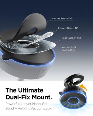 Автомобільний тримач Spigen Magnetic Car Mount MFT36 (ACP11172) - Black