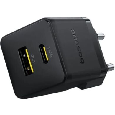 Мережевий зарядний пристрій Baseus Palm C+U (20W) P10111608113-00 - Black