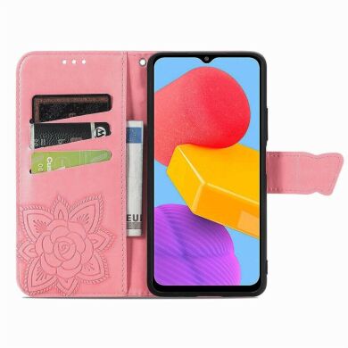 Чехол UniCase Butterfly Pattern для Samsung Galaxy M13 (M135) - Pink
