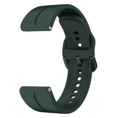 Ремінець Deexe Soft Line для годинників з шириною кріплення 20мм - Blackish Green