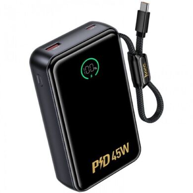 Внешний аккумулятор Hoco Q54 Shine PD45W (20000mAh) + кабель Type-C - Metal gray