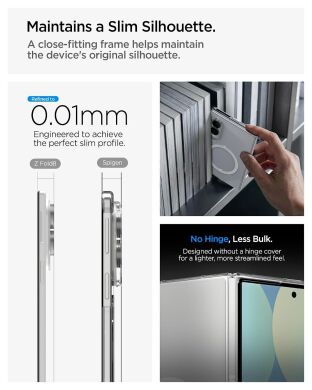 Защитный чехол Spigen AirSkin (MagFit) для Samsung Galaxy Fold 8 (ACS11952) - Clear