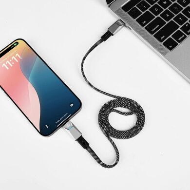 Кабель WIWU Wi-C078 Type-C to Type-C (100W, 5A, 1m) - Silver