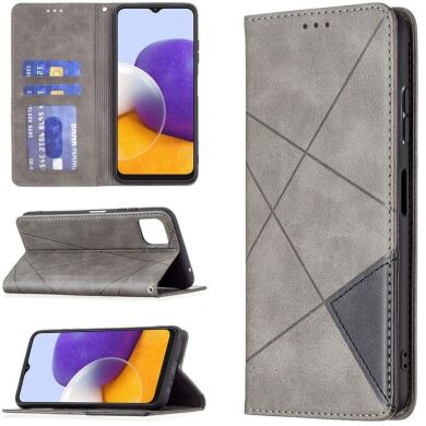 Чехол UniCase Geometric Pattern для Samsung Galaxy A22 5G (A226) - Grey