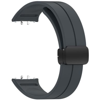 Ремешок Deexe Magnetic Braselet для Samsung Galaxy Fit 3 - Dark Grey