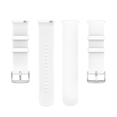 Ремінець Deexe Silicone Band для годинників з шириною кріплення 22мм - White