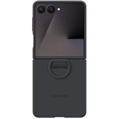 Защитный чехол Ring Case (Silicone) для Samsung Galaxy Flip 7 (EF-PF766TBEGUA) - Black