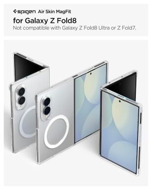 Защитный чехол Spigen AirSkin (MagFit) для Samsung Galaxy Fold 8 (ACS11952) - Clear