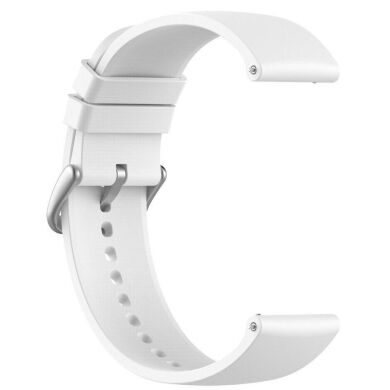 Ремінець Deexe Silicone Band для годинників з шириною кріплення 22мм - White