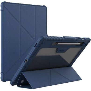 Чехол NILLKIN Bumper Leather Case Pro для Samsung Galaxy Tab S9 FE Plus (X610/616) - Blue