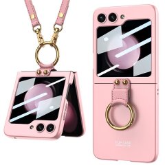 Захисний чохол GKK Strap Design для Samsung Galaxy Flip 5 - Pink