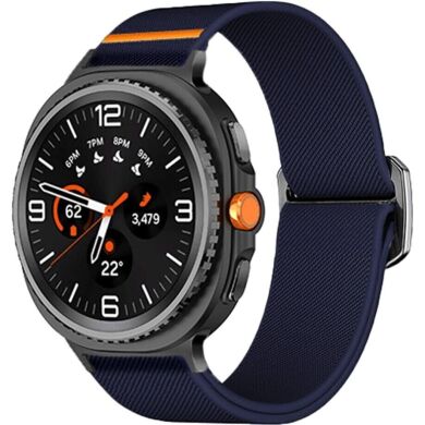 Ремешок Deexe Orbit Flex для Samsung Galaxy Watch 8 (40/44mm) / 8 Classic - Dark Blue